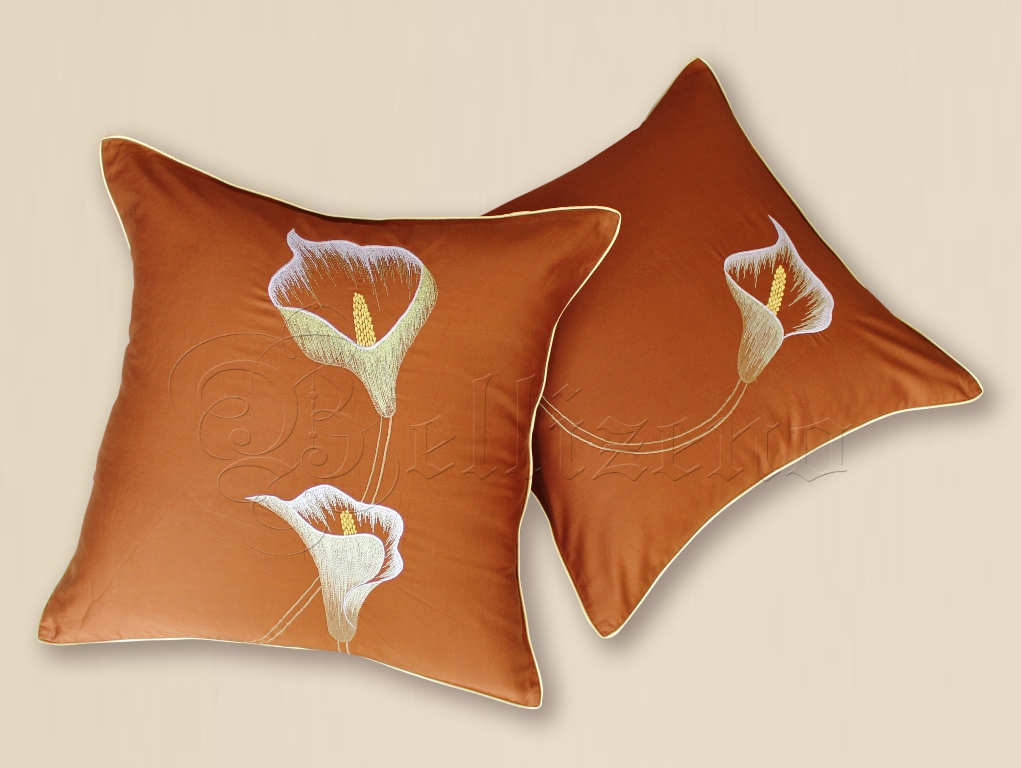 Calla lilies vỏ gối sofa - đồng